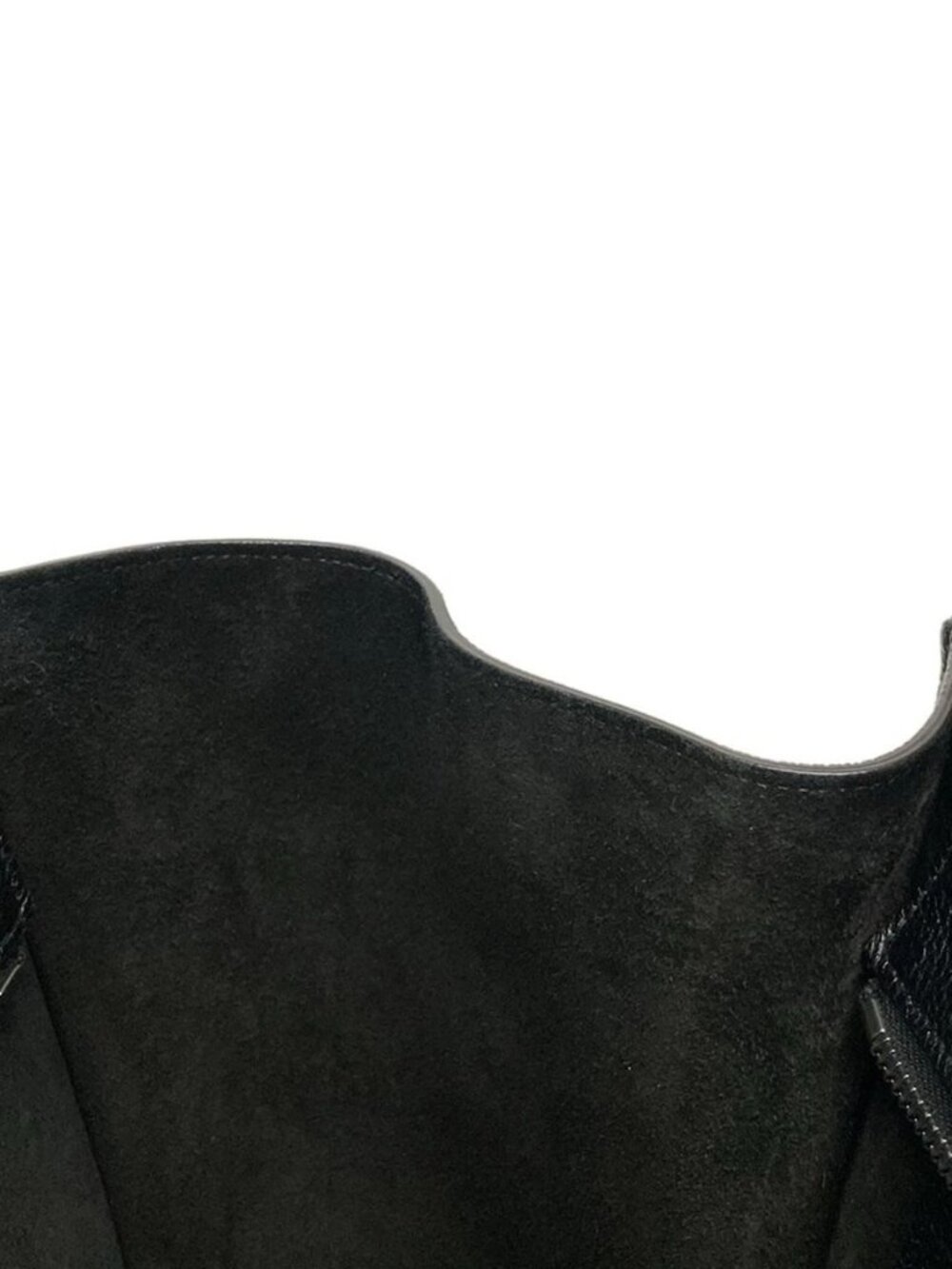 CELINE Luggage Mini Shopper - Black Drummed calfskin Handbag - Picture 9 of 15